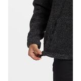 BILLABONG BOUNDARY TOMBSTONE FLEECE HALF ZIP PULLOVER - Black Heather