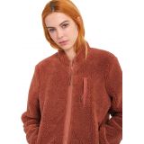 VOLCOM WUZER FUZZAR SHERPA SWEATSHIRT - Chestnut Brown