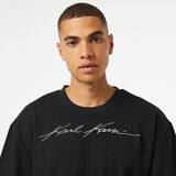 KARL KANI AUTOGRAPH HEAVY JERSEY BOXY TEE - Black
