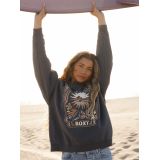 ROXY LINEUP OVERSIZED CREW Γυναικείο Φούτερ - Ανθρακί