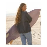 ROXY LINEUP OVERSIZED CREW Γυναικείο Φούτερ - Ανθρακί