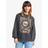 ROXY LINEUP OVERSIZED CREW Γυναικείο Φούτερ - Ανθρακί