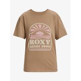 ROXY HANGLOOSE POSTER Γυναικείο Κοντομάνικο - Καφέ