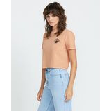 VOLCOM DIAL CROP Γυναικείο Κοντομάνικο - Καφέ