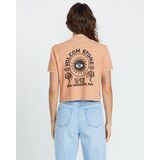 VOLCOM DIAL CROP Γυναικείο Κοντομάνικο - Καφέ