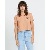 VOLCOM DIAL CROP Γυναικείο Κοντομάνικο - Καφέ