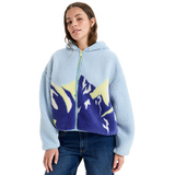 ROXY CHLOE KIM PRINT Γυναικείο Φλις - Γαλάζιο