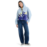 ROXY CHLOE KIM PRINT Γυναικείο Φλις - Γαλάζιο