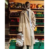 SPRAYGROUND CREAM AND BROWN TEAR CHECK Τσάντα Πλάτης