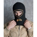 SPRAYGROUND GOLDEN LIFE SKI MASK - Μαύρο