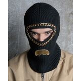 SPRAYGROUND GOLDEN LIFE SKI MASK - Μαύρο