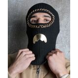 SPRAYGROUND GOLDEN LIFE SKI MASK - Μαύρο