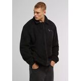 KARL KANI METAL SIGNATURE TEDDY POLO - Black