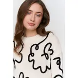 24COLOURS Γυναικείο Πουλόβερ - Λευκό