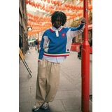 KAOTIKO TRICKY LOVE OVERSIZED Ανδρικό Πουλόβερ - Μπλε