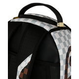 SPRAYGROUND CREAM AND BROWN TEAR CHECK Τσάντα Πλάτης