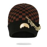 SPRAYGROUND GOLD CHAIN CHECK Σκουφάκι - Καφέ