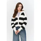 24COLOURS Γυναικεία Ζακέτα Ριγιέ - Μαύρο