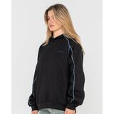 RUSTY CLYDE BAGGY HOODED Γυναικείο Φούτερ - Μαύρο