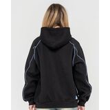 RUSTY CLYDE BAGGY HOODED Γυναικείο Φούτερ - Μαύρο