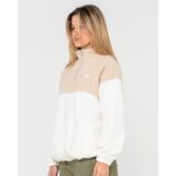 RUSTY TONAL DIVISION HALF ZIP POLAR Γυναικείο Φλις - Εκρού