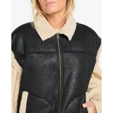 BILLABONG NIGHT LIGHT FAUX SHEARLING Γυναικείο Μπουφάν - Μαύρο