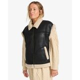 BILLABONG NIGHT LIGHT FAUX SHEARLING Γυναικείο Μπουφάν - Μαύρο
