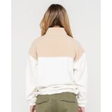 RUSTY TONAL DIVISION HALF ZIP POLAR Γυναικείο Φλις - Εκρού