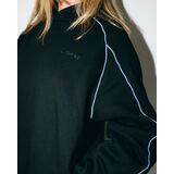 RUSTY CLYDE BAGGY HOODED Γυναικείο Φούτερ - Μαύρο