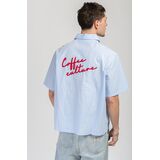 KAOTIKO COFFEE CULTURE Ανδρικό Πουκάμισο - Μπλε/Λευκό Ρίγα