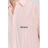 KAOTIKO  LOST POINT Ανδρικό Πουκάμισο -Εκρού/Κόκκινο Ρίγα