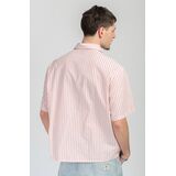 KAOTIKO  LOST POINT Ανδρικό Πουκάμισο -Εκρού/Κόκκινο Ρίγα