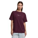 KARL KANI SIGNATURE OVERSIZED Γυναικείο Κοντομάνικο - Μπορντό
