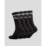 RUSTY COMP MID CALF 4-SOCK PACK - Μαύρο