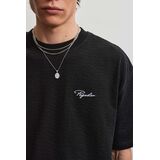 PEGADOR SIGNAR SLUB TERRY OVERSIZED Ανδρικό Κοντομάνικο - Μαύρο
