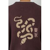 KAOTIKO CARDIGAN SNAKE Ανδρική Ζακέτα - Καφέ