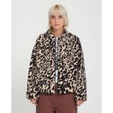 VOLCOM WYLDING OUT SHERPA Γυναικεία Ζακέτα- Λεοπάρ