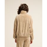 BILLABONG COFFEE TIME HALF ZIP RIB Γυναικεία Μπλούζα - Μπεζ