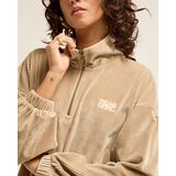 BILLABONG COFFEE TIME HALF ZIP RIB Γυναικεία Μπλούζα - Μπεζ