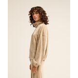 BILLABONG COFFEE TIME HALF ZIP RIB Γυναικεία Μπλούζα - Μπεζ