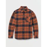 VOLCOM CADEN Plaid L/S Shirt - Mocha