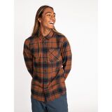 VOLCOM CADEN Καρό πουκάμισο - Καφέ/Κεραμιδί