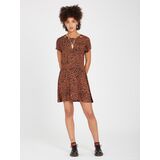 VOLCOM Dino Tea Γυναικείο Φόρεμα - Καφέ