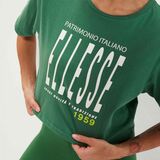 ELLESSE VOLIA Γυναικείο Κοντομάνικο Crop - Πράσινο