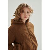 24COLOURS TEDDY JACKET - Brown