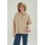 24COLOURS TEDDY SWEATSHIRT - Beige