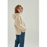 24COLOURS TEDDY Γυναικείο Φούτερ - Μπεζ