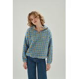 24COLOURS HALF ZIP SWEATER - Light Blue