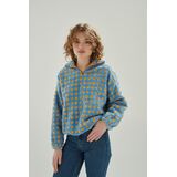24COLOURS HALF ZIP SWEATER - Light Blue