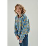 24COLOURS HALF ZIP SWEATER - Light Blue